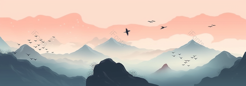 云端山川风景水墨画,插画/手绘图,插画/手绘图库,插画/手绘图下载,插画/手绘